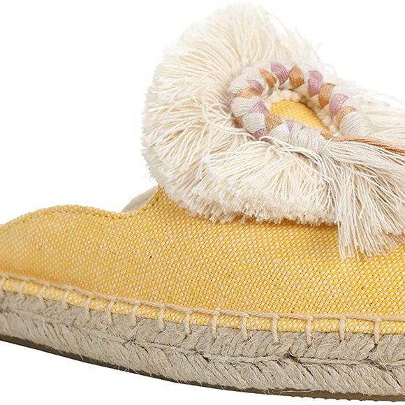 Women's Spring Summer Tassel & Fluffy Ball Canvas - Picture 3 of 5